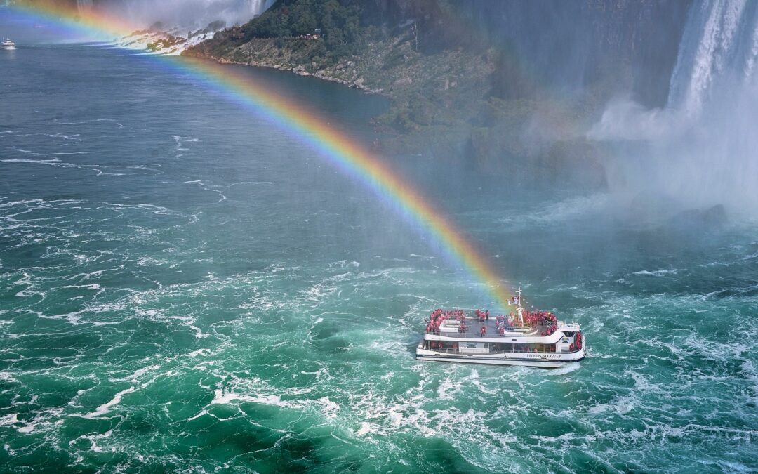 Niagara Falls Maid of the Mist with rainbow